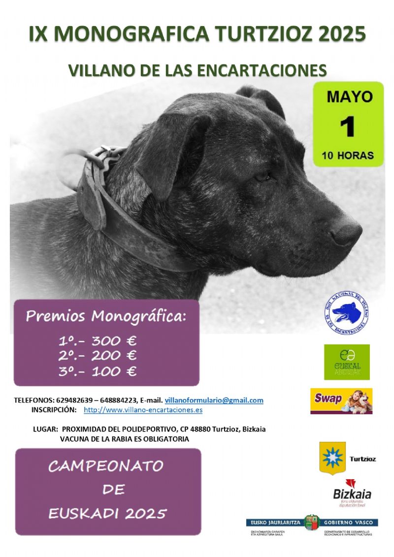 Cartel de IX MONOGRAFICA TURTZIOZ 2025, VILLANO DE LAS ENCARTACIONES